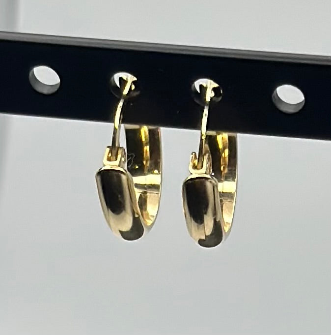 14k Gold Cuff Earrings