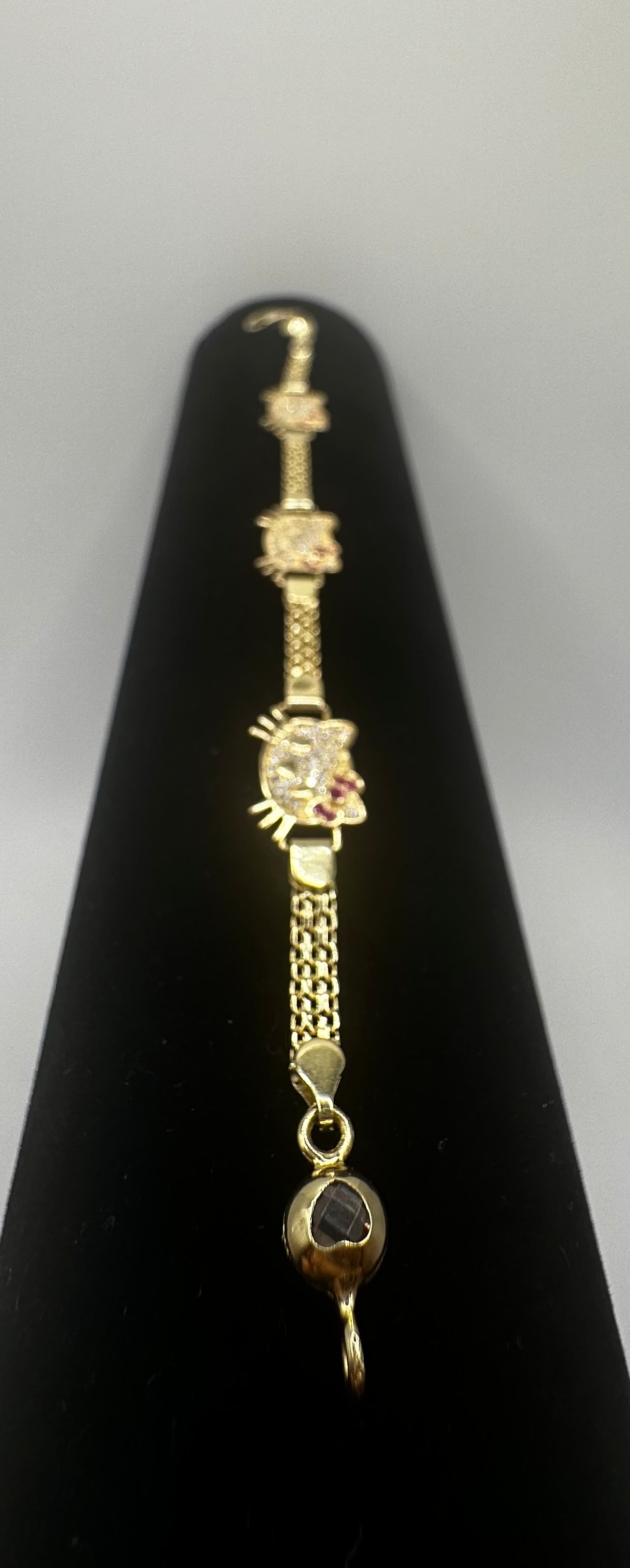 14k Gold Hello Kitty Bracelet
