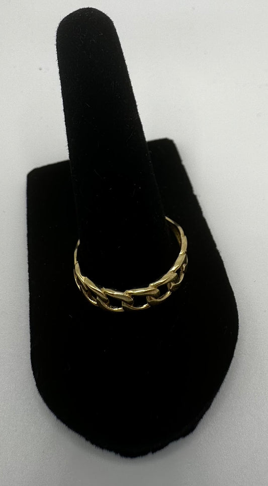 14k Gold Cuban Link Ring