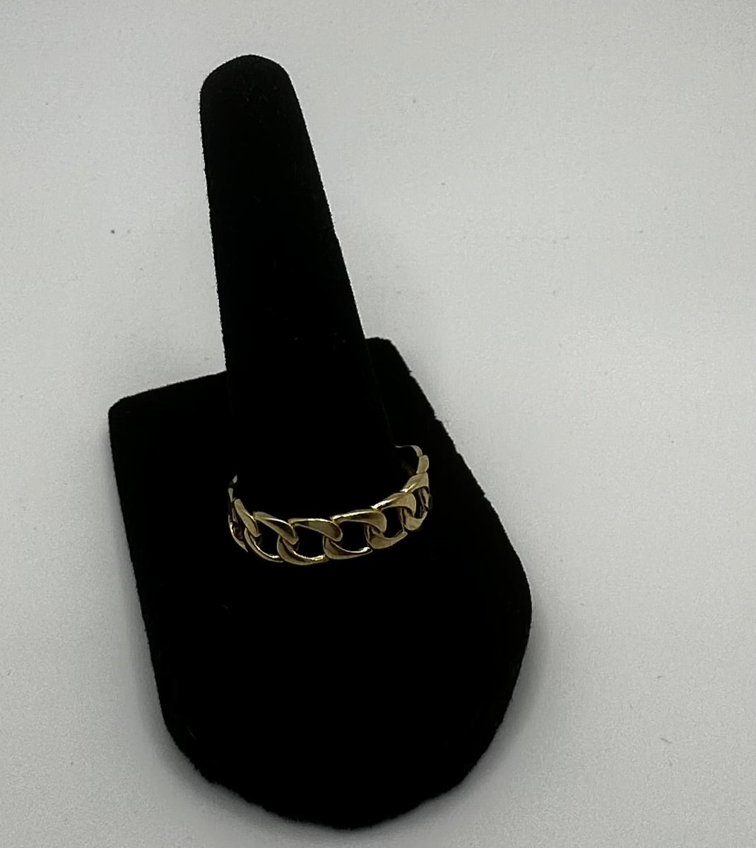 14k Gold Cuban Link Ring