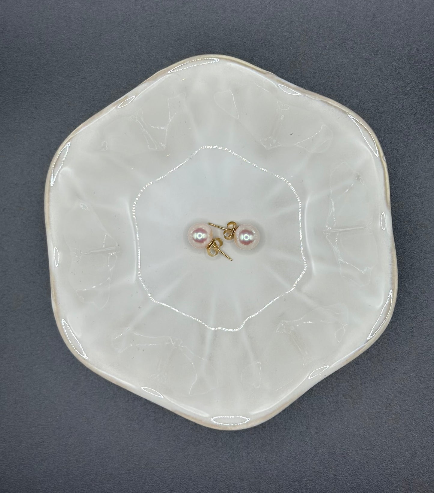 14k Gold Pearl Earrings