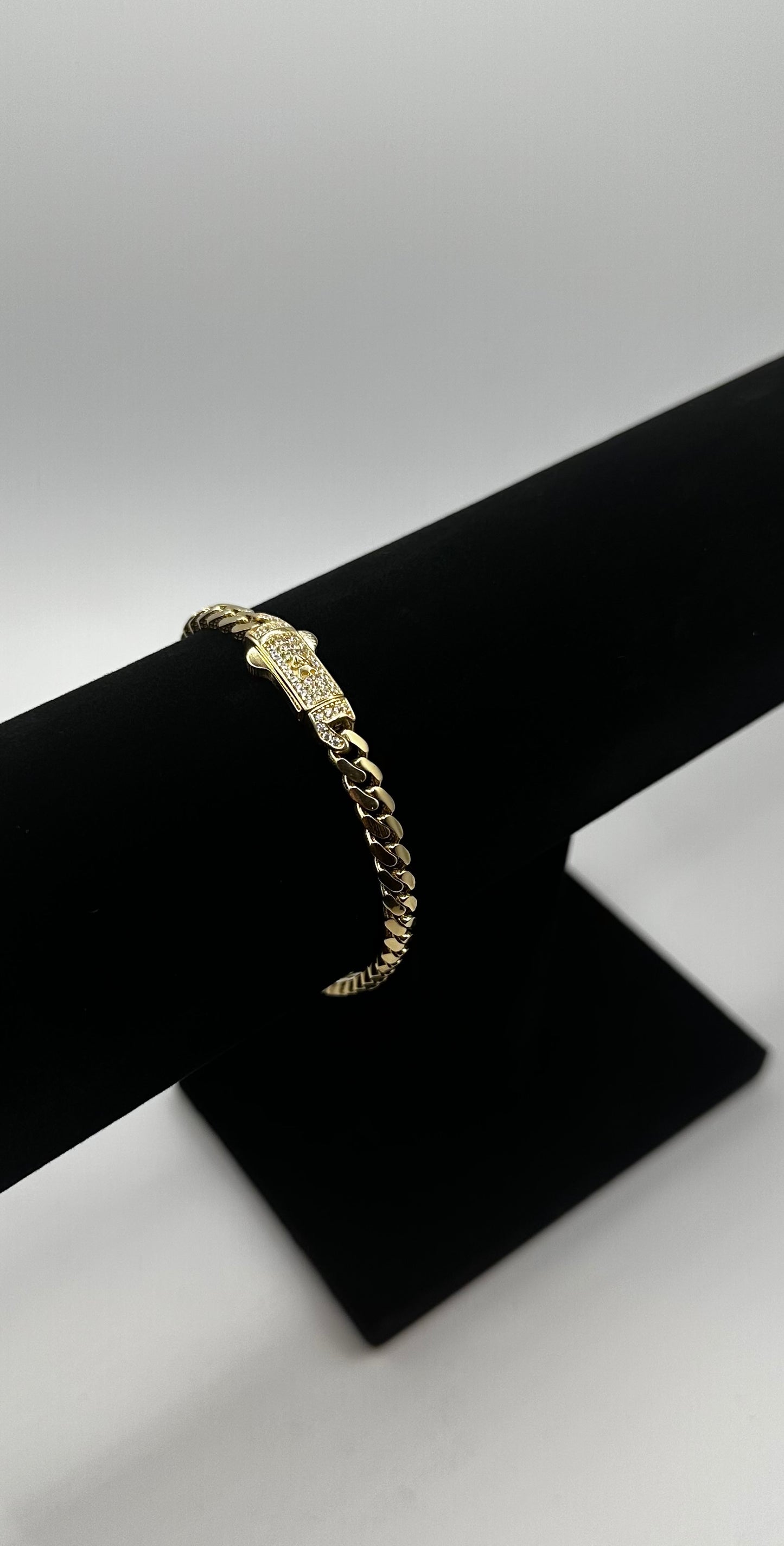 14k Gold Monaco Style Bracelet