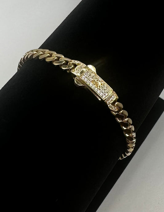 14k Gold Monaco Style Bracelet