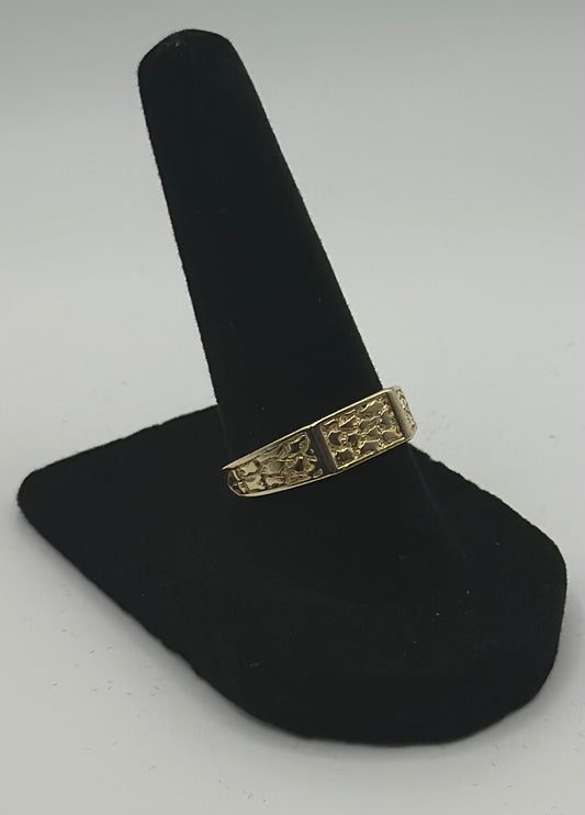 14k Gold Mini Nugget Ring