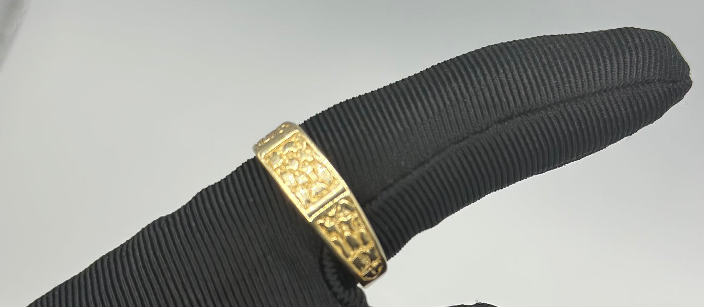 14k Gold Mini Nugget Ring
