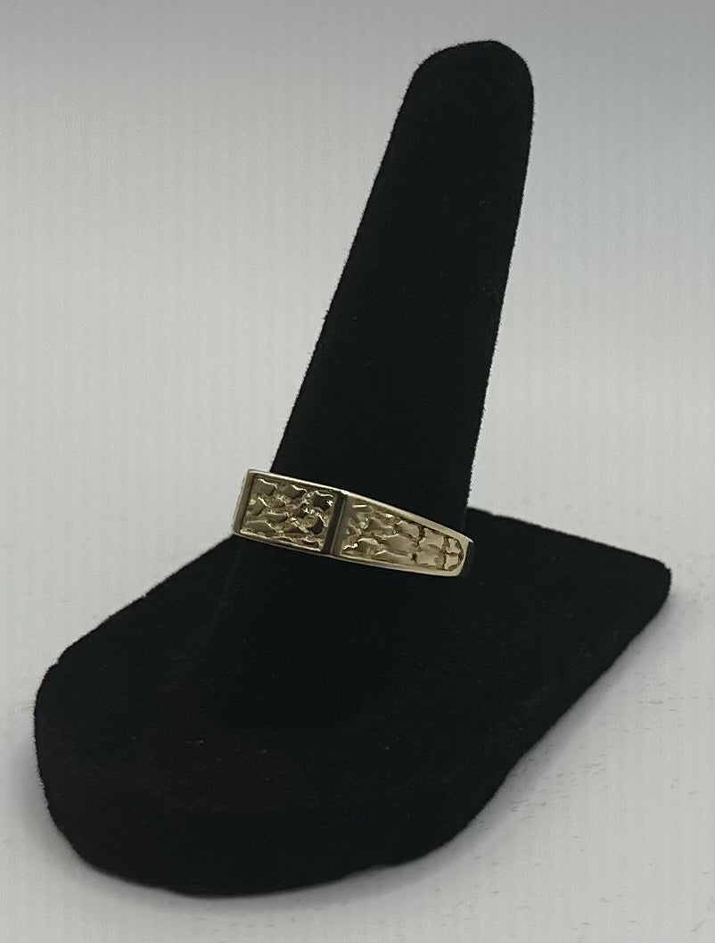 14k Gold Mini Nugget Ring