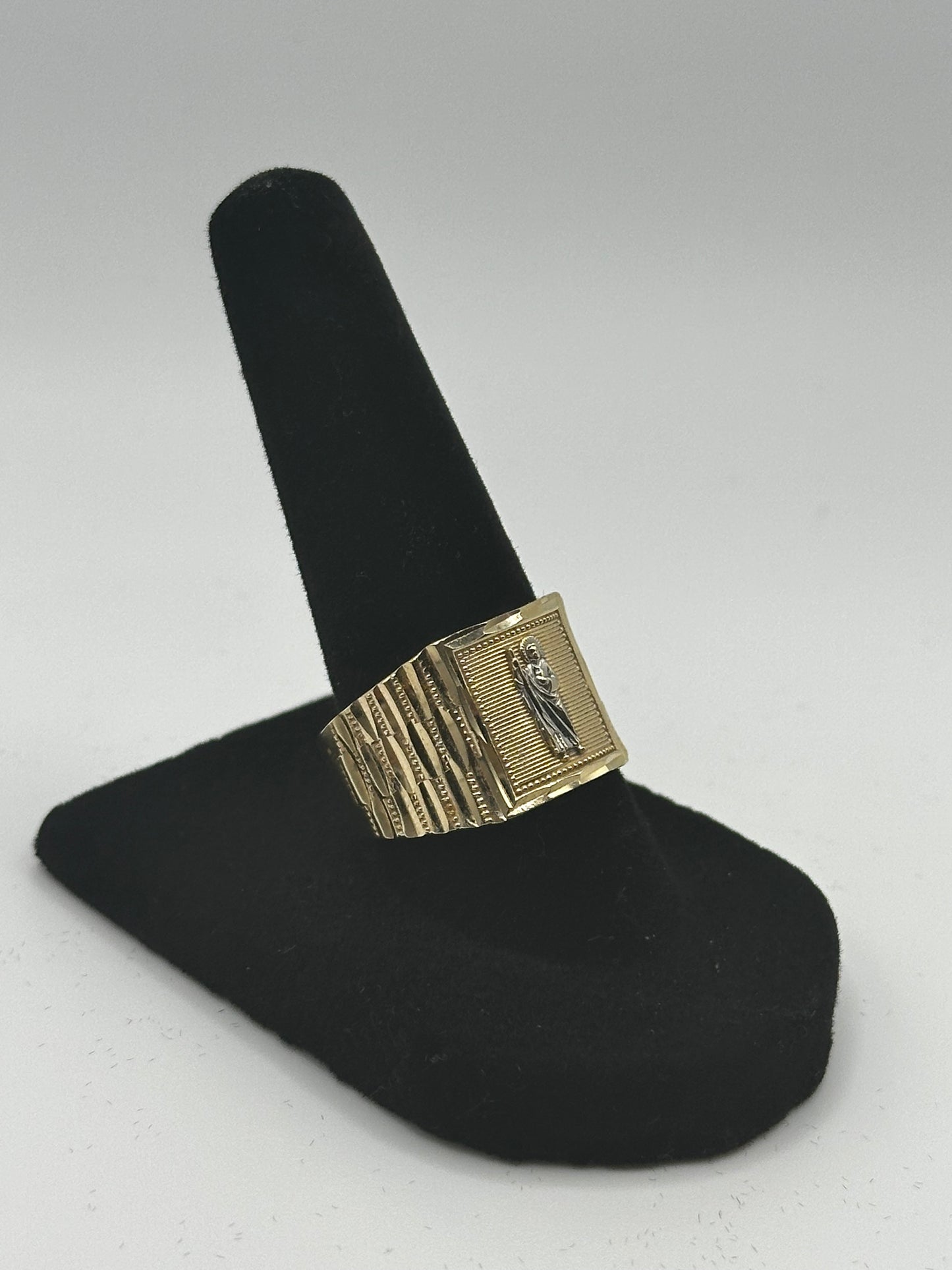 14k Gold Two Tone  St Jude’s Ring