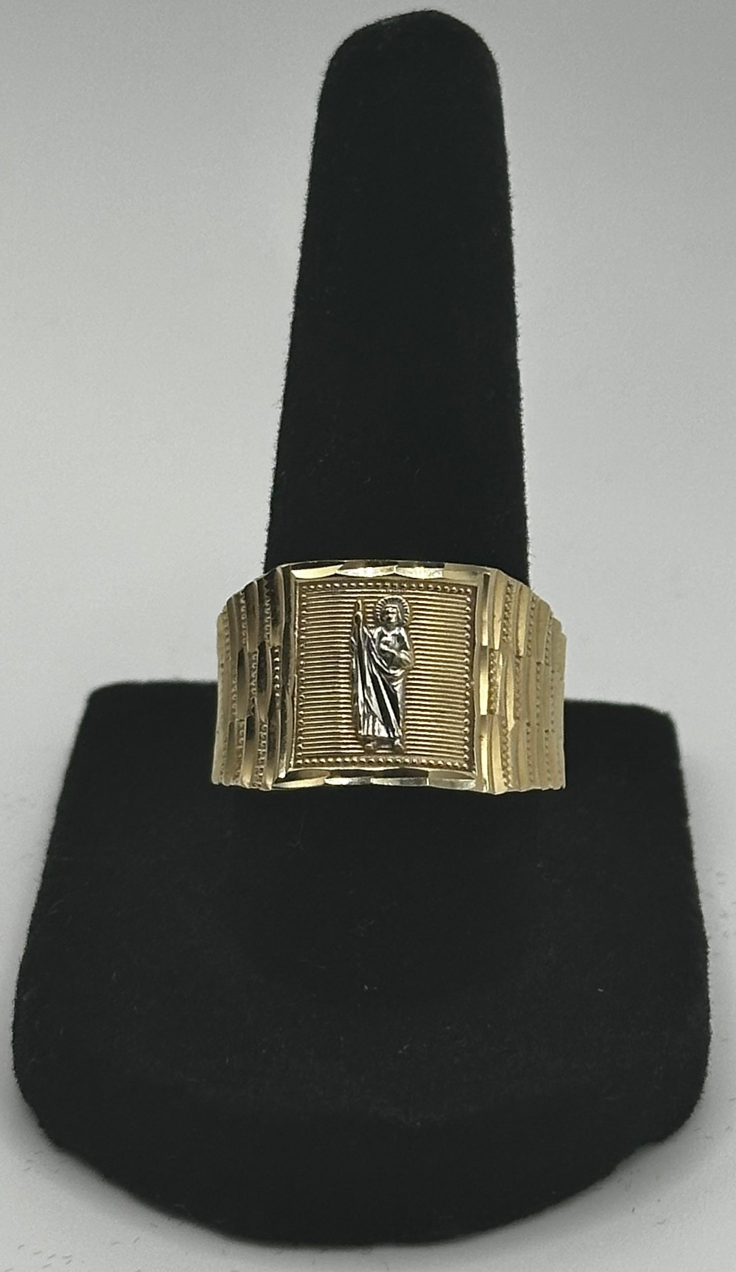 14k Gold Two Tone  St Jude’s Ring