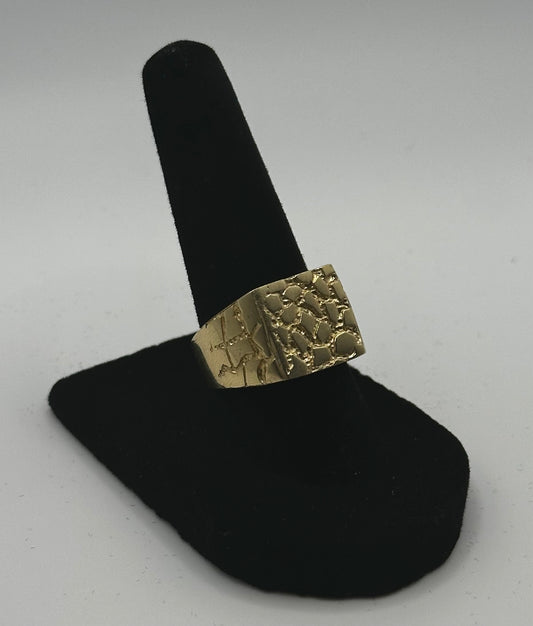 14k Gold Nugget Ring