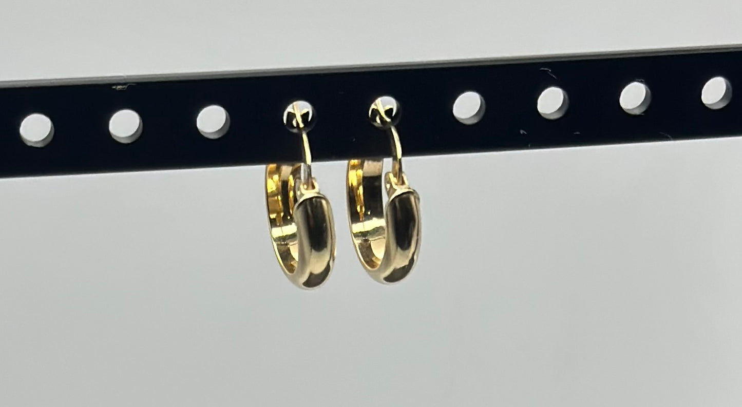 14k Gold Cuff Earrings