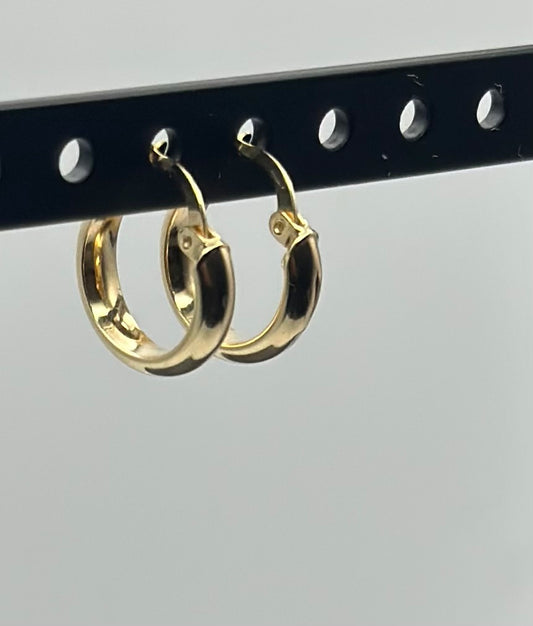14k Gold Cuff Earrings