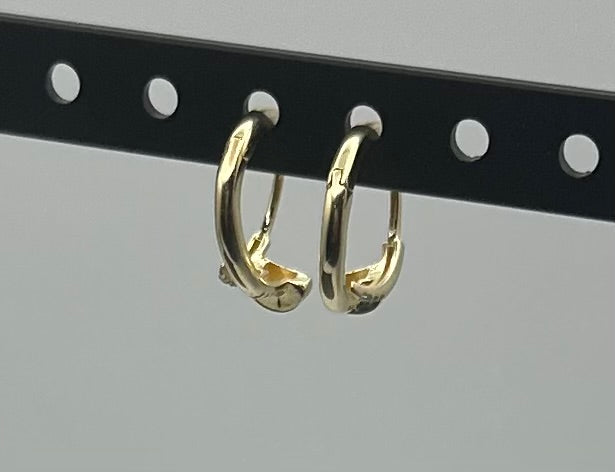 14k Gold Nail Cuff Earrings