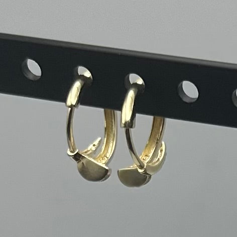 14k Gold Nail Cuff Earrings
