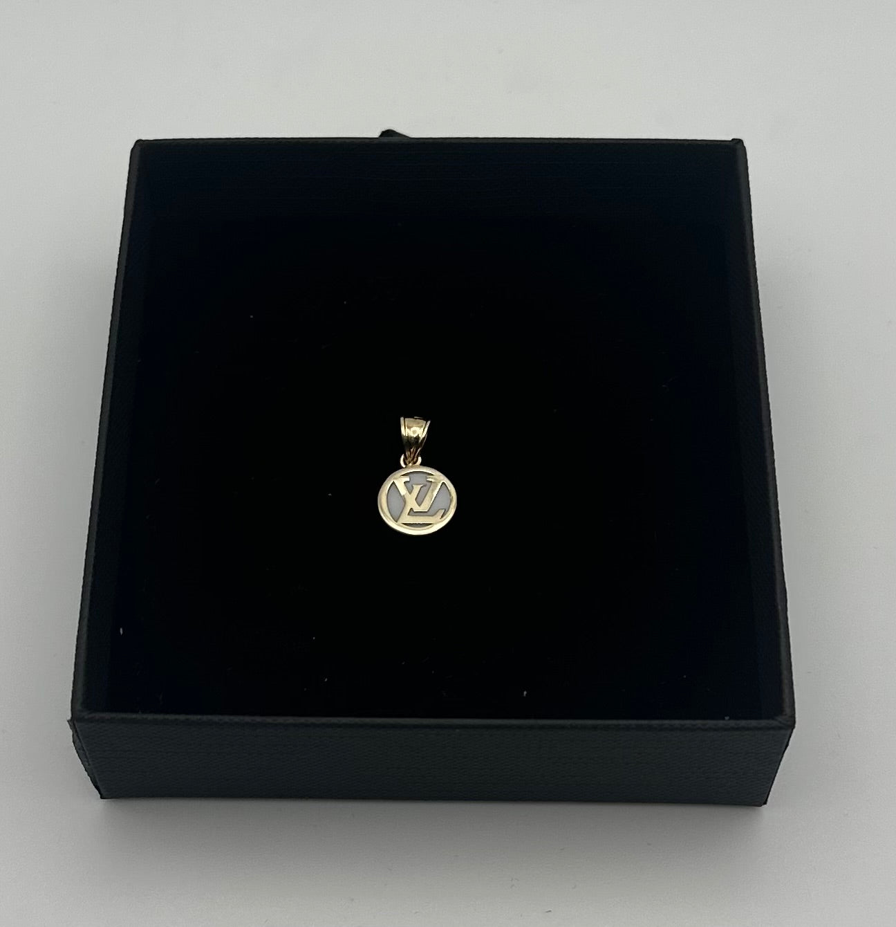 14k Gold LV Pendant