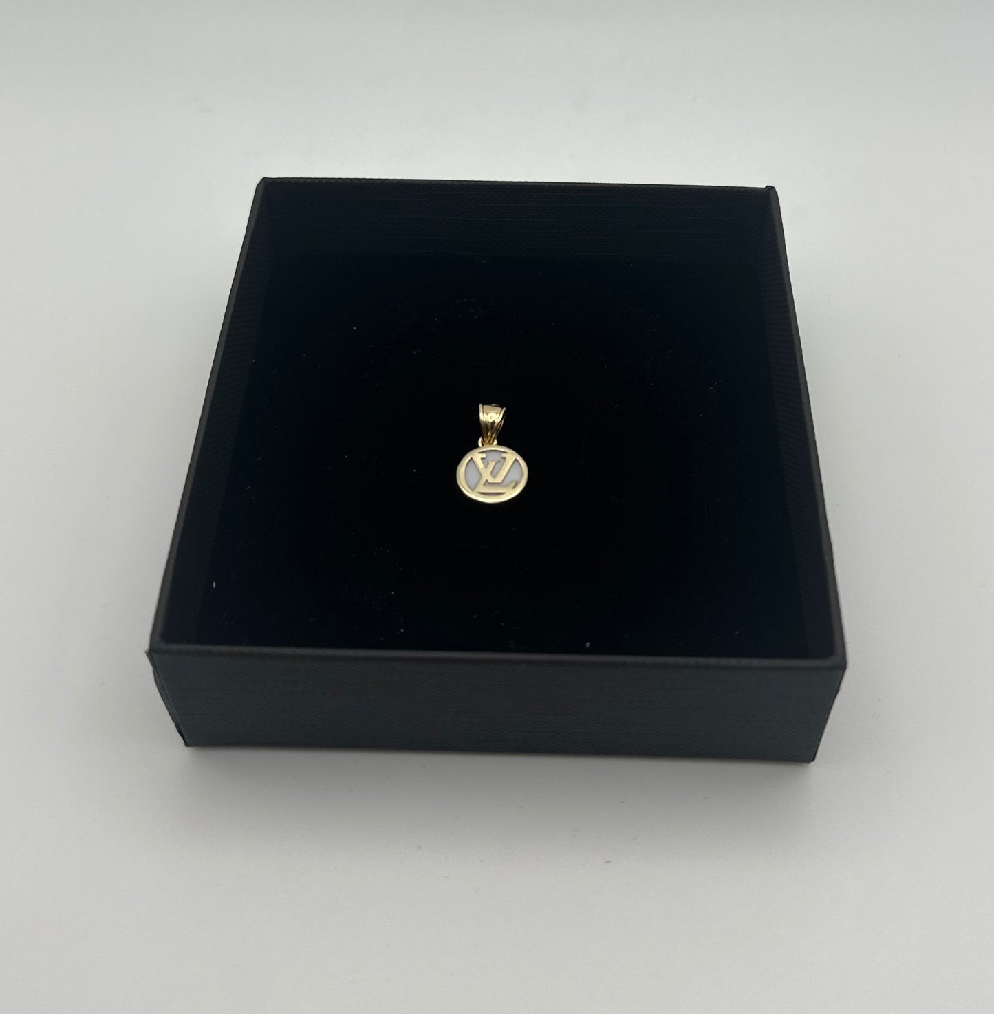 14k Gold LV Pendant
